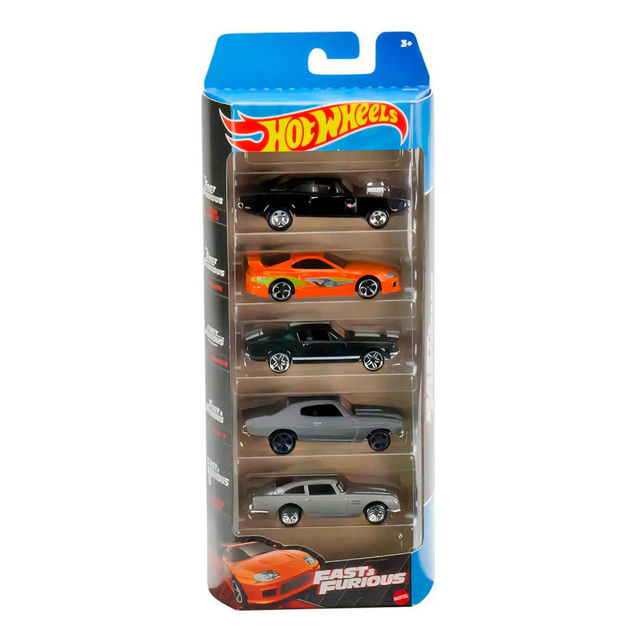 BLISTER PACK DE 5 AUTOS - FAST AND FURIOUS - Rápidos y Furiosos - SUPRA